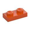 Reddish Orange Plate 1 x 2