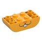 Brick Curved Double 2 x 4 Inverted with Bunny/Rabbit Face, Dark Orange Nose print