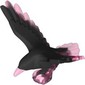 Animal, Bird, Raven with Open Wings and Black Marbled pattern