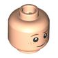 Minifig Head Nash, Dark Orange Eyebrows, Freckles, Upside Down Eyebrow Smile/Scared