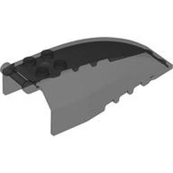 LEGO part 92579 Windscreen 8 x 4 x 2 with 4 Studs and Handle in Trans-Black