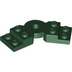 LEGO part 79846 Plate Angled 2 x 2 with Step and Hole in Center in Earth Green/ Dark Green