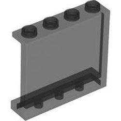 LEGO part 60581 Panel 1 x 4 x 3 [Side Supports / Hollow Studs] in Trans-Black
