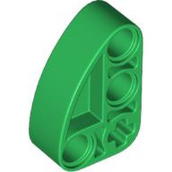 LEGO part 71708 Technic Beam 2 x 3 L-Shape with Quarter Ellipse Thick in Dark Green/ Green