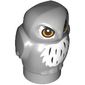 Animal, Bird, Owl, Baby with White Chest, Orange Eyes print