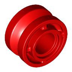 LEGO part 42610 Wheel 11 x 8 with Center Groove in Bright Red/ Red