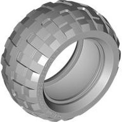 LEGO part 61480 Tyre 68.7 x 34 R in Medium Stone Grey/ Light Bluish Gray