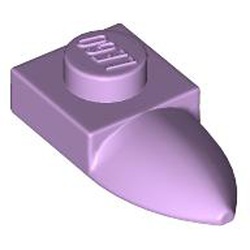 LEGO part 49668 Plate Special 1 x 1 with Tooth in Lavender