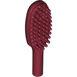 LEGO part 3852b Equipment Hairbrush Short Handle [10mm] in Dark Red