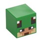 Minifig Head Special, Cube with Pixelated Nougat and Tan Face, Turtle Eyes at Top Print