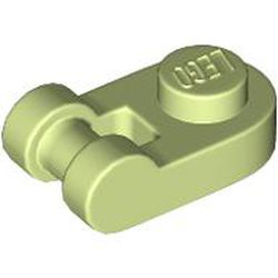 LEGO part 26047 Plate Special 1 x 1 Rounded with Handle in Spring Yellowish Green/ Yellowish Green