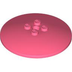 LEGO part 44375a Dish 6 x 6 Inverted (Radar) with Hollow Studs in Vibrant Coral/ Coral