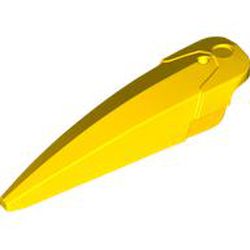 LEGO part 15362 Large Figure Limb Cover / Claw / Spike Large with Axle Hole in Bright Yellow/ Yellow