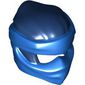 Wrap with Short Back Knot Smooth, Blue Mask pattern