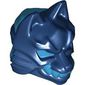 Wrap with Wolf Mask with Medium Azure Eyes, Teeth/Fangs pattern