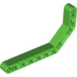 LEGO part 32009 Technic Beam 1 x 11.5 Double Bent Thick in Bright Green