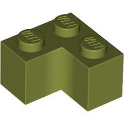 LEGO part 2357 Brick 2 x 2 Corner in Olive Green