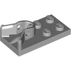 LEGO part 3779 Plate Special 2 x 4 with Ball Receptacle on Top in Medium Stone Grey/ Light Bluish Gray