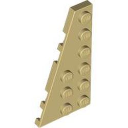LEGO part 54384 Wedge Plate 6 x 3 Left in Brick Yellow/ Tan