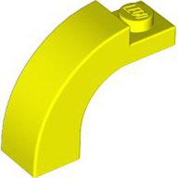 LEGO part 6005 Brick Arch 1 x 3 x 2 Curved Top in Vibrant Yellow