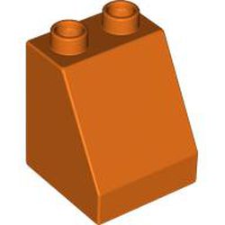 LEGO part 70676 Duplo Brick 2 x 2 x 2 Slope in Reddish Orange