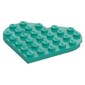Plate Angled 6 x 6 Heart Shape