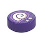 Tile Round 1 x 1 with White Shell, Stars print