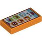 Tile 1 x 2 with Smart Phone, Icons print