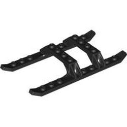 LEGO part 30248 Helicopter Skid Rails 12 x 6 in Black