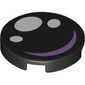 Tile Round 2 x 2 with Bottom Stud Holder, Eye with Medium Lavender Highlight Print