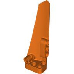 LEGO part 64393 Technic Panel Fairing #6 Long Smooth, Side B in Reddish Orange