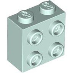 LEGO part 22885 Brick Special 1 x 2 x 1 2/3 with 4 Studs on 1 Side in Aqua/ Light Aqua