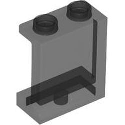 LEGO part 87552 Panel 1 x 2 x 2 [Side Supports / Hollow Studs] in Trans-Black