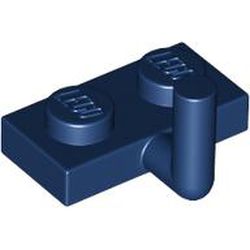 LEGO part 88072 Plate Special 1 x 2 with Arm Up [Horizontal Arm 5mm] in Earth Blue/ Dark Blue