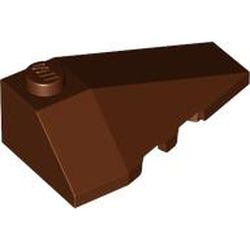 LEGO part 43711 Wedge Sloped 4 x 2 Triple Right in Reddish Brown
