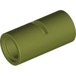 LEGO part 62462 Technic Pin Connector Round [Slotted] in Olive Green