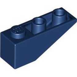 LEGO part 4287c Slope Inverted 33° 3 x 1 with Internal Stopper and No Front Stud Connection in Earth Blue/ Dark Blue