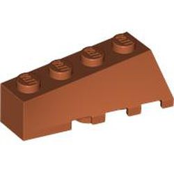 LEGO part 43721 Wedge Sloped 45° 4 x 2 Left in Dark Orange