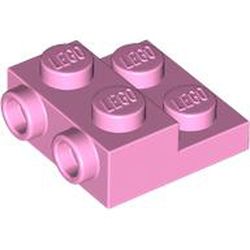 LEGO part 4304 Plate Special 2 x 2 x 2/3 with Two Studs On Side and Two Raised - Updated Version in Light Purple/ Bright Pink