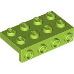 LEGO part 5175 Bracket 2 x 4 - 1 x 4 in Bright Yellowish Green/ Lime