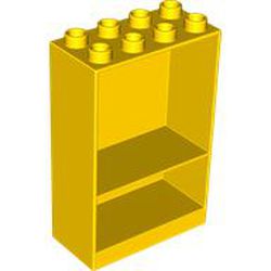 LEGO part 27395 Duplo Cabinet 2 x 4 x 5 in Bright Yellow/ Yellow