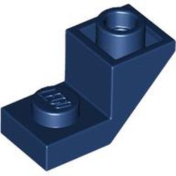 LEGO part 2310 Slope 45° 2 x 1 Inverted with 2/3 Cutout in Earth Blue/ Dark Blue