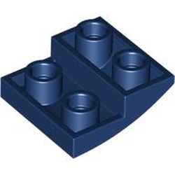 LEGO part 32803 Slope Curved 2 x 2 x 2/3 Inverted in Earth Blue/ Dark Blue