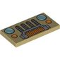 Tile 2 x 4 with Jeep Front Grille, Winch, and Headlights Print