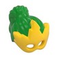 Hair, High Ponytail with Yellow Electro Mask Pattern