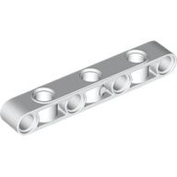 LEGO part 2391 Technic Beam 1 x 7 Thick with Alternating Holes in White