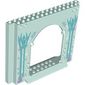 Panel 4 x 16 x 10 with Metallic Blue Trees, Ice Crystals and Stars Print