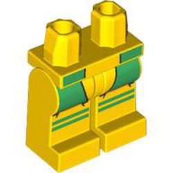 LEGO part 970c01pr2619 MINI LOWER PART, NO. 2619 in Bright Yellow/ Yellow