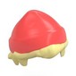Hair and Hat, Short Hair and Beanie Coral pattern