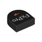 Tile Round 1 x 1 Half Circle with White 'FxPro', Orange Swoosh print